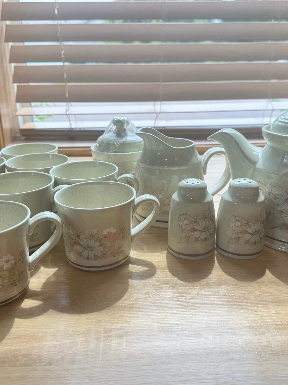 Royal Doulton Florinda Lambethware Floral Ceramic 13 Piece Tea Set Vintage EUC
